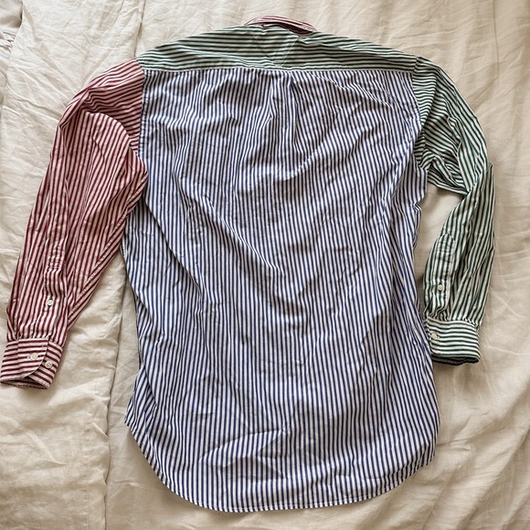 Vintage / Tommy Hilfiger / Color Block Button Shirt / Size Medium - Picture 2 of 4
